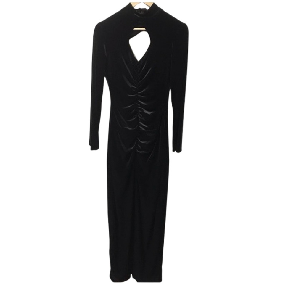 Elegant Black Long Sleeve Dress